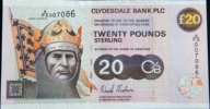 20 Livres sterling Ecosse clydesdale bank 2006